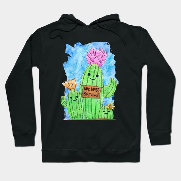 We Will Survive Cactus Hoodie by ViolaVixi